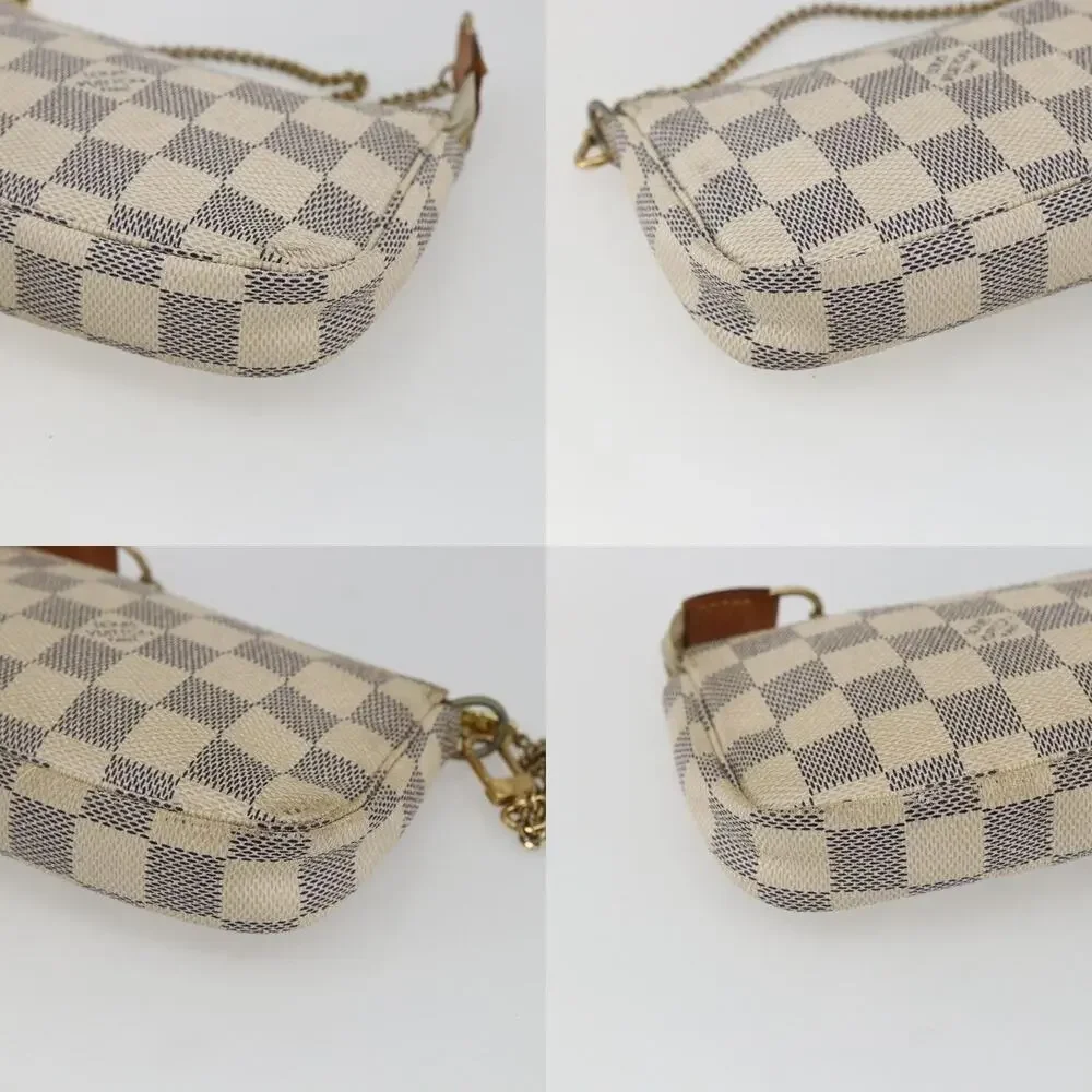 Louis Vuitton Damier Azur Mini Pochette Accessoires Pouch White